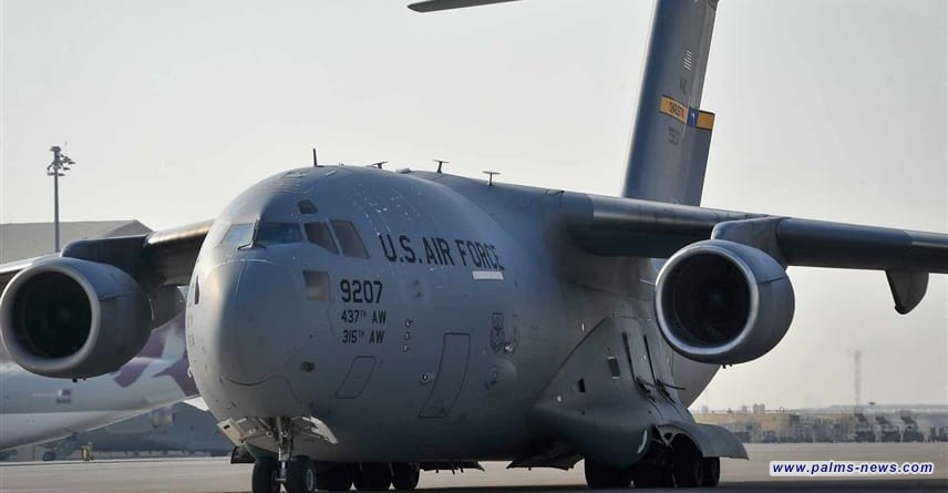 هبوط طائرة بمعدات عسكرية في سوريا